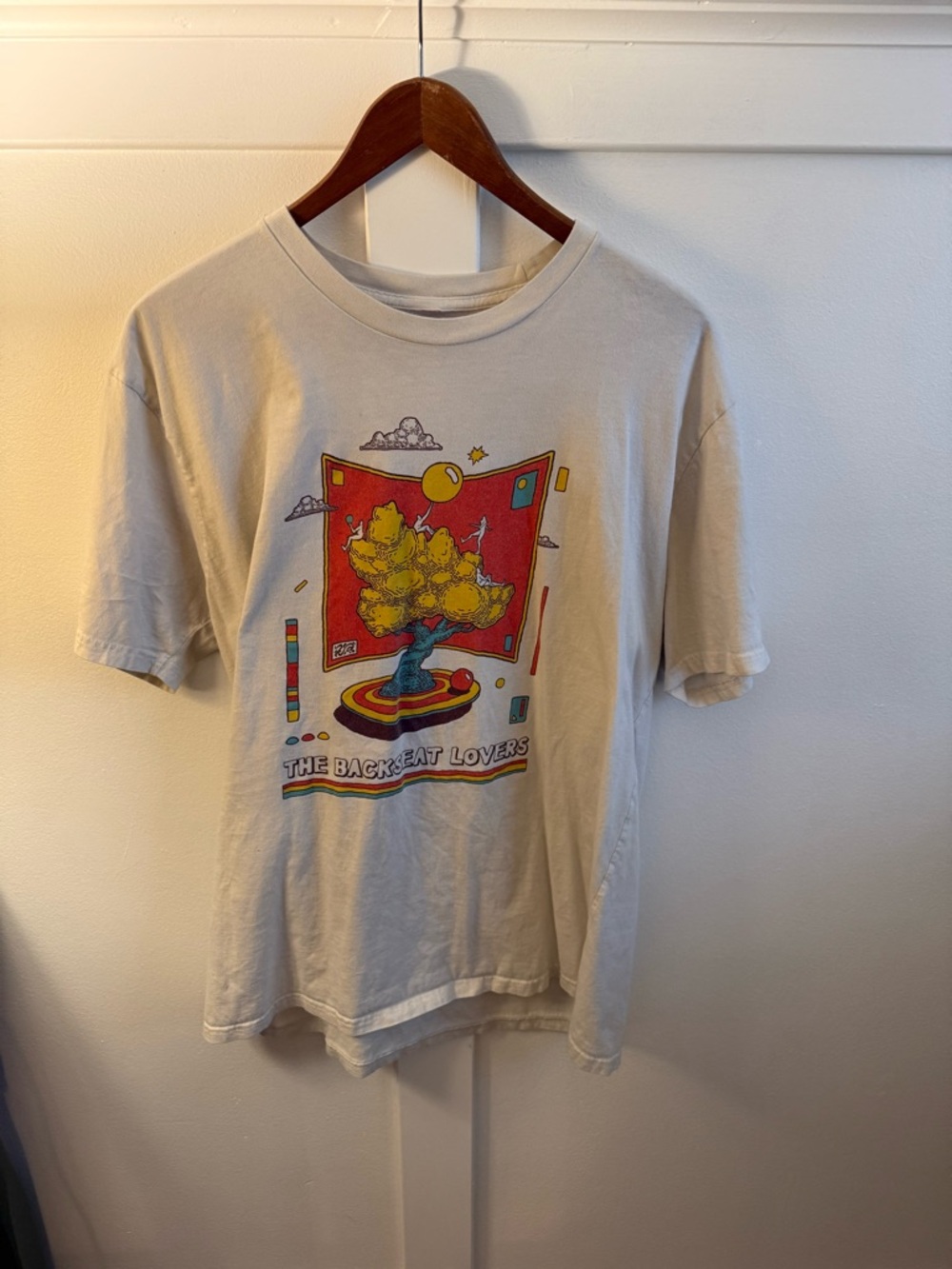 The Backseat Lovers Graphic Tee - Cream Short Sleeve Shirt